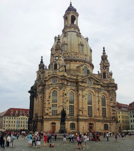 The rebuilt Frauenkirche in Dresden